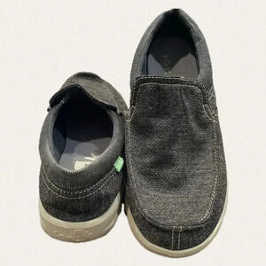 Sanuk‎ Bro Lite Men's 8 Gray Slip on Loafers Beach Casual Shoes Lightweight